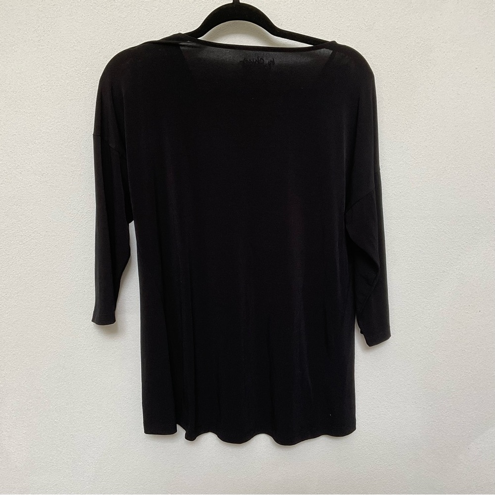 Chico's Red, Black Multi Patterned Top Stretchy S… - image 3